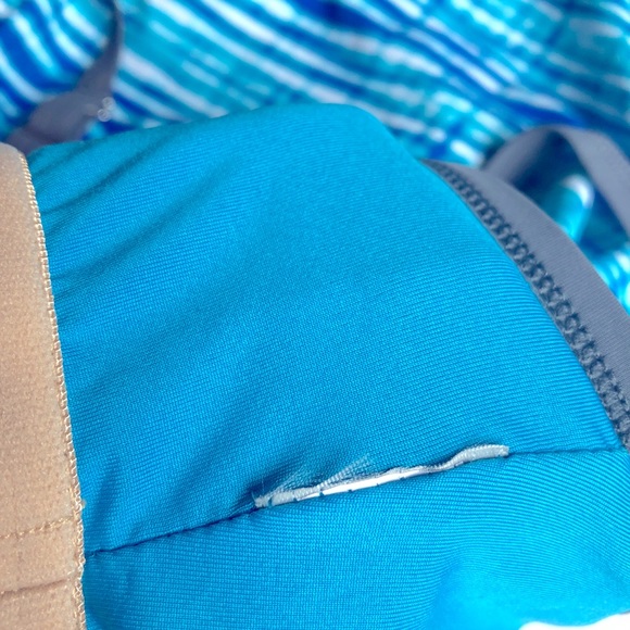 NEW FREE COUNTRY Tankini Swimsuit Top Small Blue - Picture 15 of 16